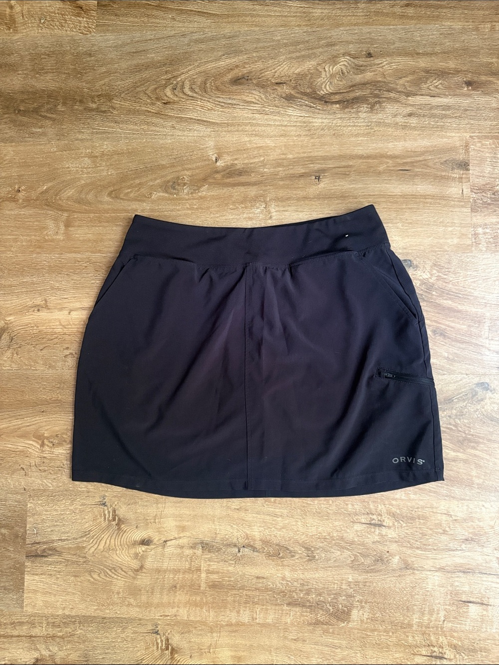 Orvis Women's Black Active Skort with Side Zip Pocket